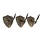 Cast Iron Bronze Sword & Shield Decorative Wall Hooks Towel Hanging Set of 3